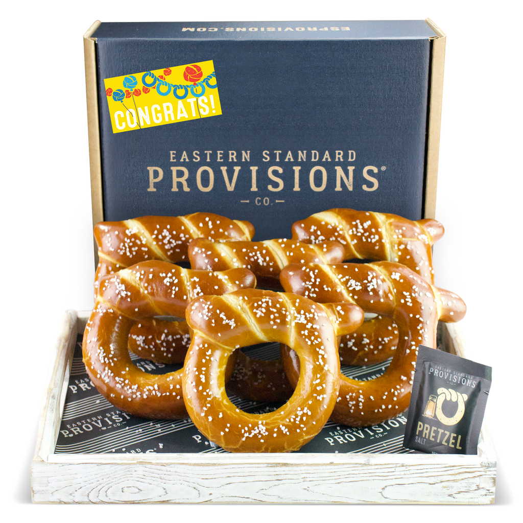Wheelhouse Signature Soft Pretzel Box - Congratulations