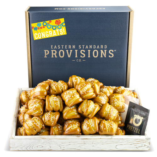 One-Timer Bites Soft Pretzel Box - Congratulations