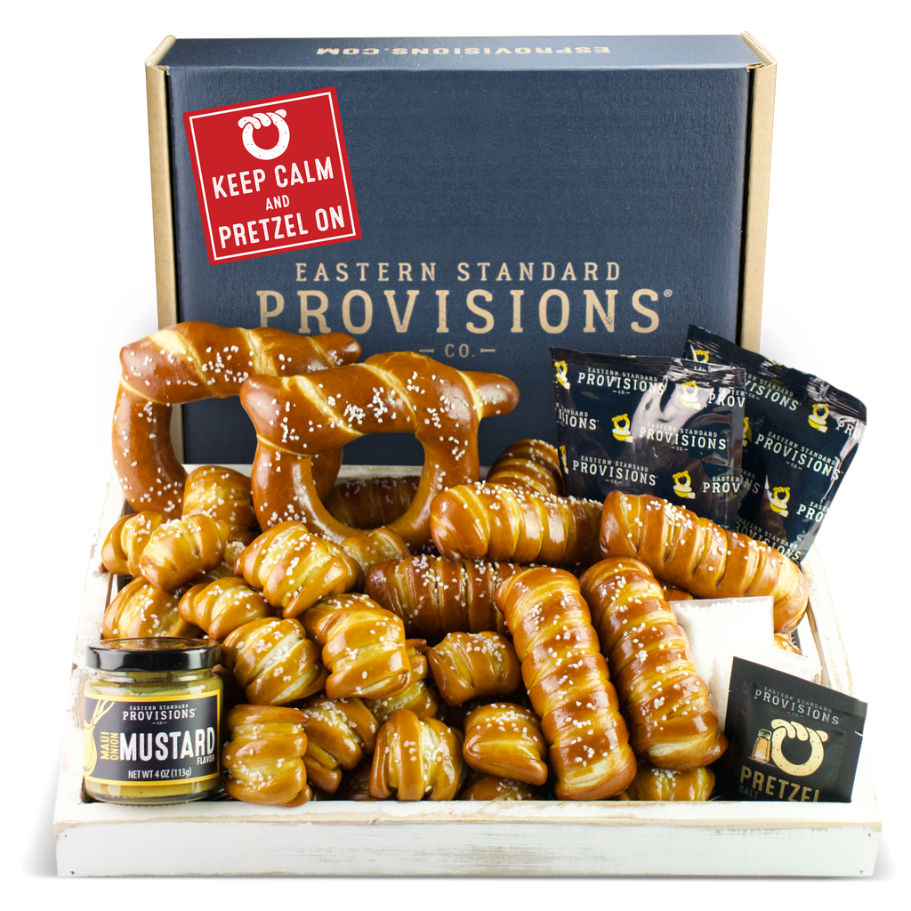 Soft Pretzels & Sauces Variety Box- Keep Calm & Pretzel On