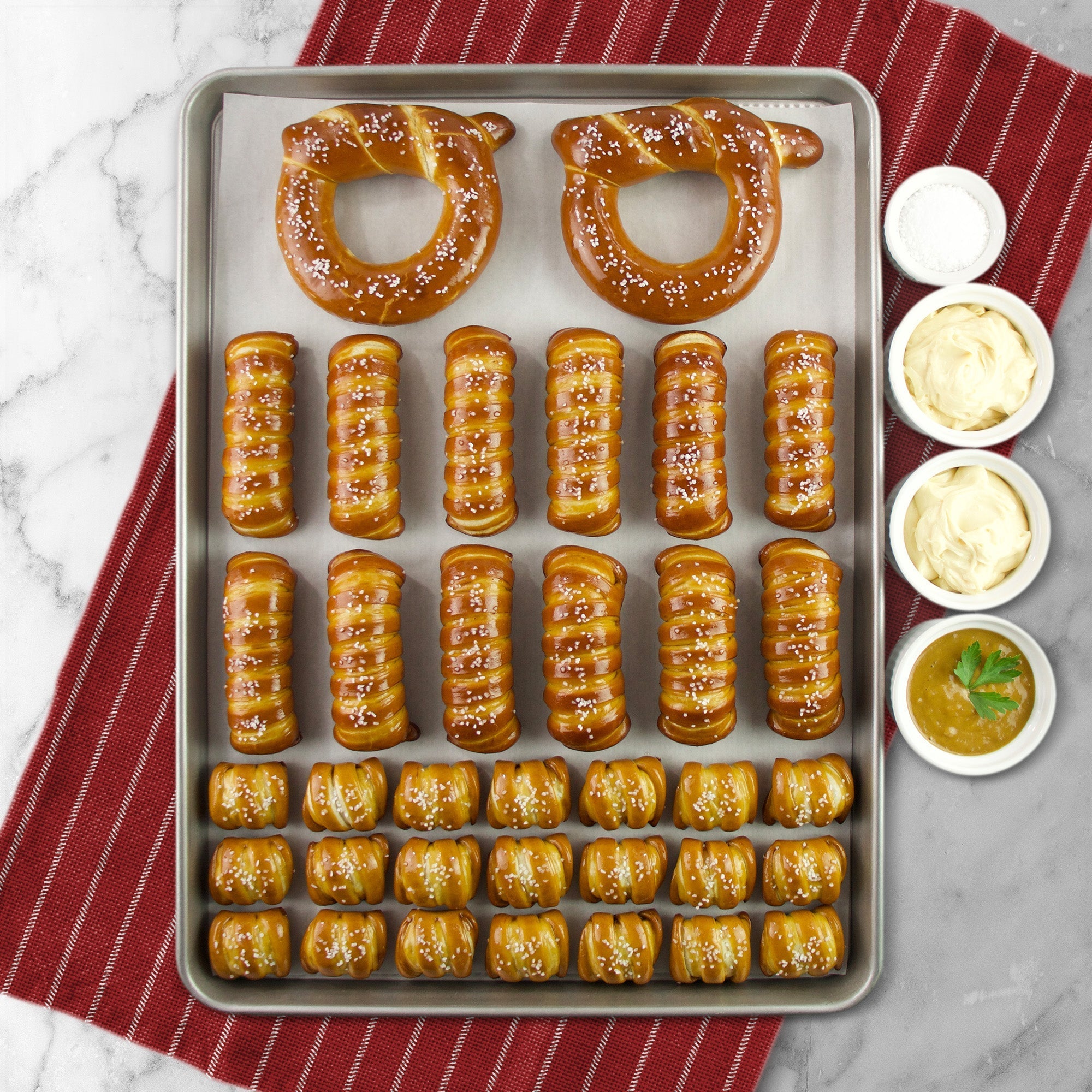 Soft Pretzels & Sauces Variety Box- Keep Calm & Pretzel On